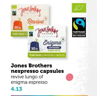 Coop Jones Brothers nespresso capsules aanbieding