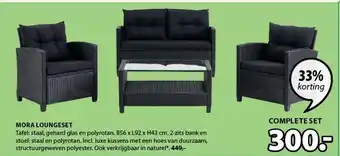 Jysk Mora Loungeset aanbieding