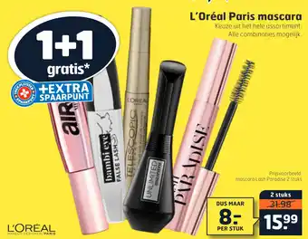 Trekpleister L'Oréal Paris mascara aanbieding