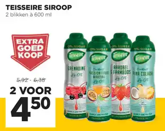 Jumbo Teisseire fruitsiroop 2*600ml aanbieding