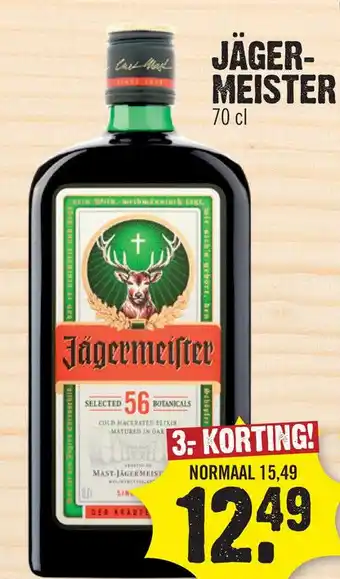 Dirk Jäger- meister aanbieding