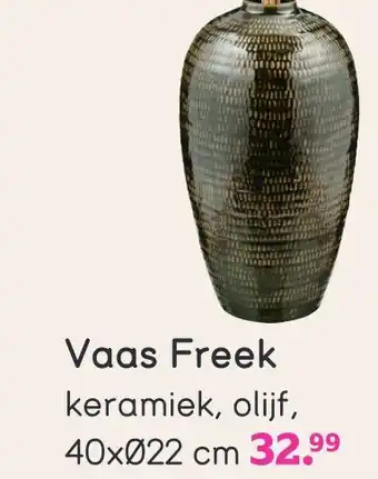 Leen Bakker Vaas Freek 40x22cm aanbieding