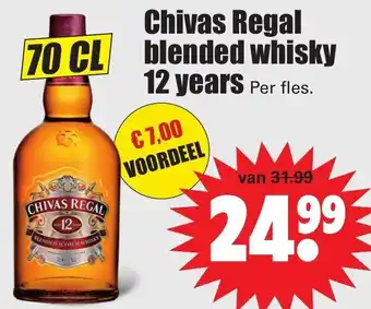 Dirk Chivas Regal 12 years Whisky 700ml aanbieding