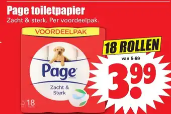 Dirk Page toiletpapier zacht & sterk 18 Rollen aanbieding