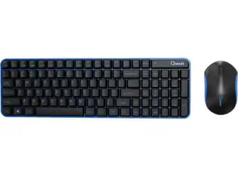 MediaMarkt Qware home office muis en toetsenbord (waterford) blauw aanbieding