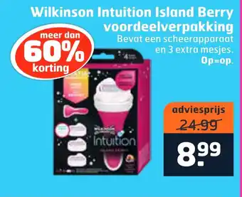 Trekpleister Wilkinson Intuition Island Berry voordeelverpakking aanbieding