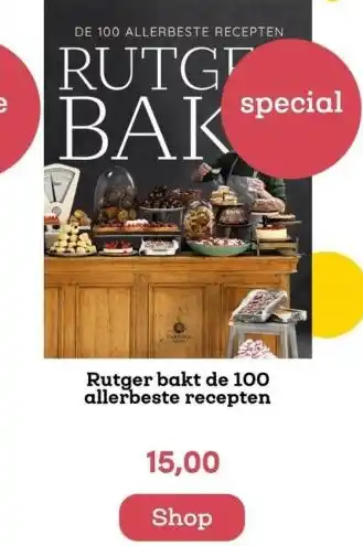 BookSpot Rutger bakt de 100 allerbeste recepten aanbieding