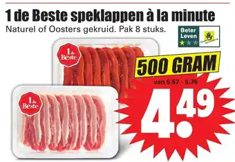 Dirk 1 de Beste speklappen a la minute 500g aanbieding