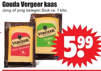 Dirk Vergeer Gouda kaas 1kg aanbieding