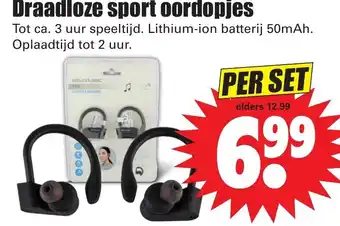 Dirk SoundLogic Draadloze sport oordopjes aanbieding