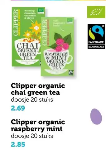 Coop Clipper organic aanbieding