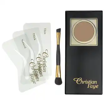 Drogisterij.net Christian faye eyebrow make-up kit dark brown aanbieding