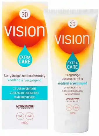 Drogisterij.net Vision extra care zonnebrand voedend & verzorgend factor(spf)30 aanbieding