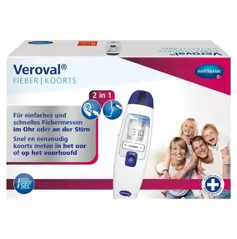 Drogisterij.net Veroval ds 22 2in1 infrarood koortsthermometer voor oor- en voorhoofdsmeting aanbieding