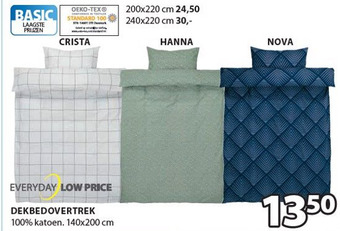 Jysk Dekbedovertrek aanbieding