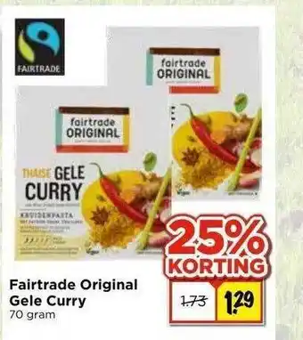 Vomar Voordeelmarkt Fairtrade original gele curry aanbieding