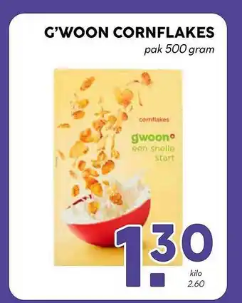 MCD Supermarkt G'woon cornflakes aanbieding