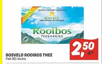 Dekamarkt Bosveld rooibos thee aanbieding