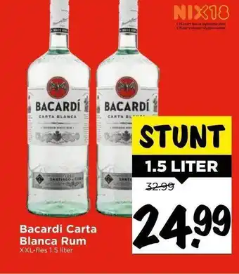 Vomar Voordeelmarkt Bacardi carta blanca rum aanbieding