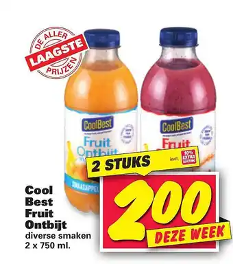 Nettorama CoolBest Fruit Ontbijt 750 ml aanbieding