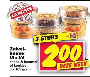 Nettorama Zuivelhoeve Vla-lá 165 gram aanbieding