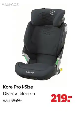 Baby-Dump Kore pro i-size aanbieding