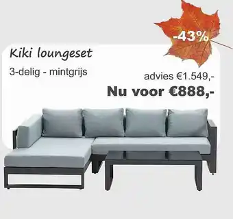 Tuinmeubelland Kiki loungeset aanbieding