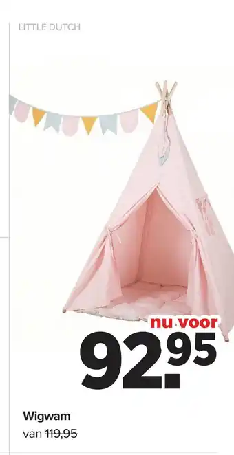 Baby-Dump Wigwam aanbieding