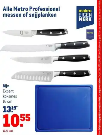 Makro Alle Metro Professional Messen Of Snijplanken aanbieding