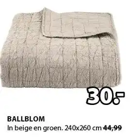 Jysk Ballblom 240x260 cm aanbieding