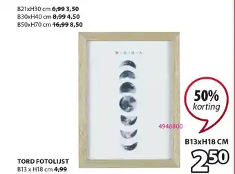 Jysk Tord Fotolijst 50% Korting aanbieding