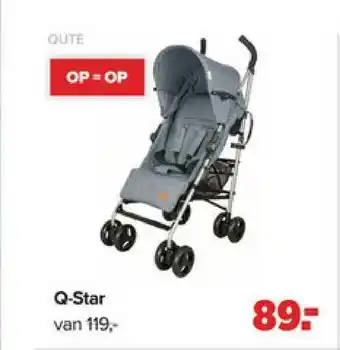 Baby-Dump Qute Q-Star Buggy aanbieding