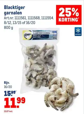 Makro Blacktiger Garnalen 25% Korting aanbieding