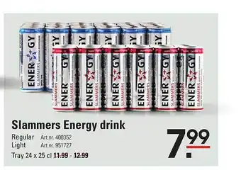 Sligro Slammers energy drink aanbieding