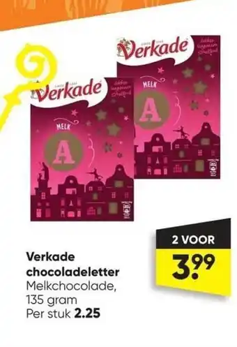 Big Bazar Verkade chocoladeletter aanbieding