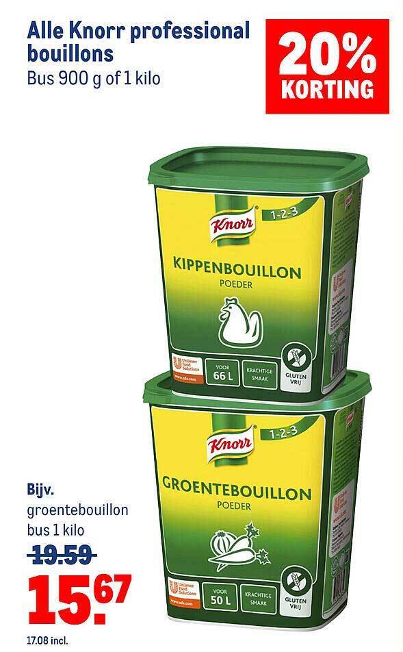 Alle knorr professional bouillons aanbieding bij Makro