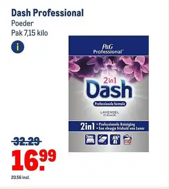 Makro Dash professional aanbieding