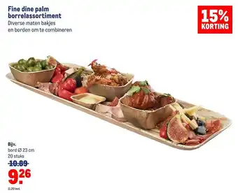 Makro Fine dine palm borrelassortiment aanbieding