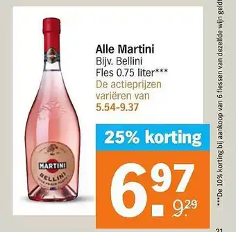 Albert Heijn Alle martini 25% korting aanbieding