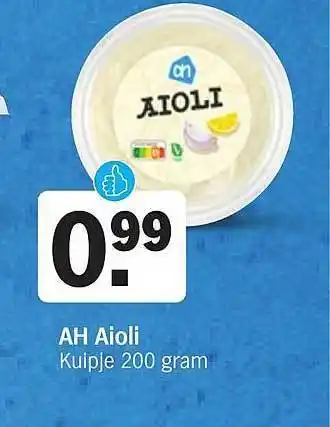 Albert Heijn Ah aioli aanbieding