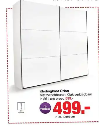 Budget Home Store Kledingkast orion aanbieding