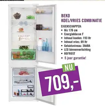 Keukendepot Beko koel-vries combinatie aanbieding