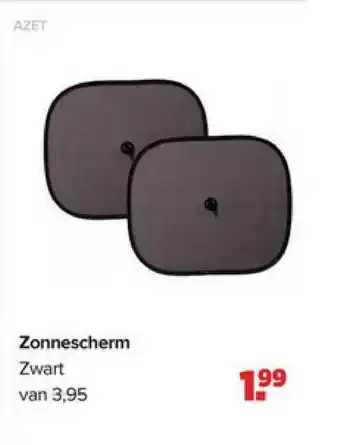 Baby-Dump Azet Zonnescherm Zwart aanbieding