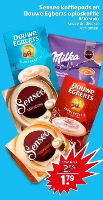 Trekpleister Senseo Koffiepads En Douwe Egberts Oploskoffie aanbieding