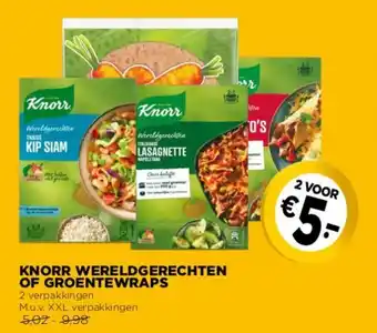 Jumbo Knorr wereldgerechten of groentewraps aanbieding