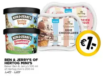 Jumbo Ben & Jerry's of hertog mini's aanbieding