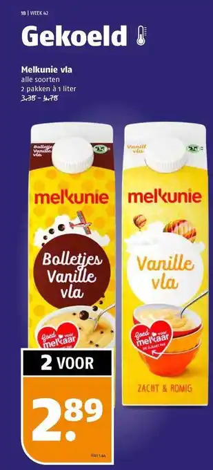 Poiesz Melkunie vla aanbieding