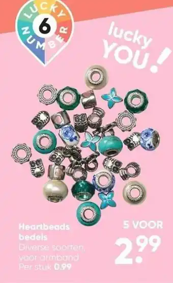 Big Bazar Heartbeads bedels aanbieding