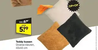 Big Bazar Teddy kussen aanbieding