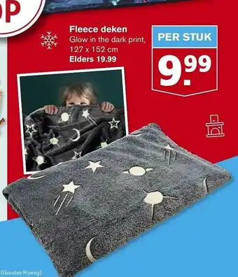 Hoogvliet Fleece deken aanbieding